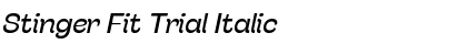 Download Stinger Fit Trial Italic Font
