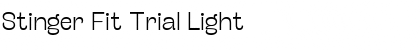 Download Stinger Fit Trial Light Font