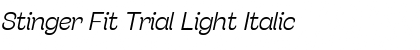 Download Stinger Fit Trial Light Italic Font