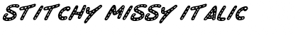 Download Stitchy Missy Italic Font