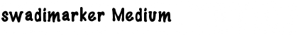 Download swadimarker Medium Font