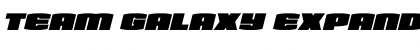 Download Team Galaxy Expanded Italic Regular Font