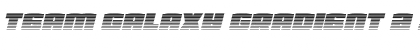 Download Team Galaxy Gradient 2 Italic Font