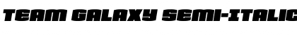 Download Team Galaxy Semi-Italic Regular Font
