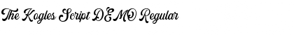 Download The Kogles Script DEMO Regular Font
