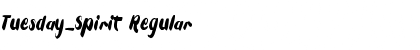 Download Tuesday_Spirit Font Download Tuesday_Spirit Font
