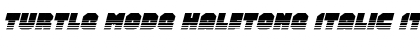 Download Turtle Mode Halftone Italic Font Download Turtle Mode Halftone Italic Font