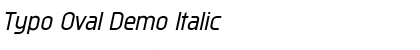 Download Typo Oval Demo Italic Font