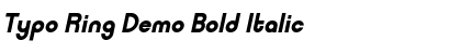 Download Typo Ring Demo Bold Italic Font