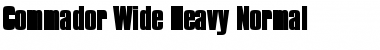 Download Commador Wide Heavy Font