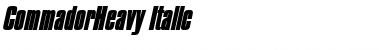 Download CommadorHeavy Font