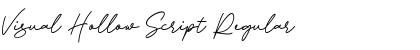 Download Visual Hollow Script Font