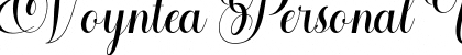 Download Voyntea Personal Use Font