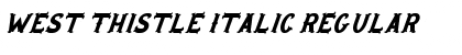 Download West Thistle Italic Font