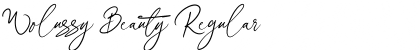Download Wolussy Beauty Font