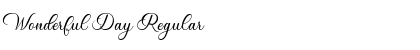 Download Wonderful Day Font
