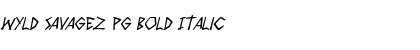Download Wyld Savagez PG Font