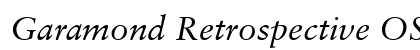 Garamond Retrospective OS SSi Normal preview