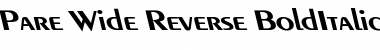 Download Pare Wide Reverse Font Download Pare Wide Reverse Font