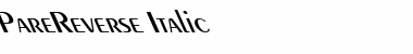 Download PareReverse Font Download PareReverse Font