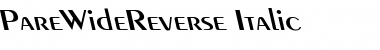Download PareWideReverse Font Download PareWideReverse Font