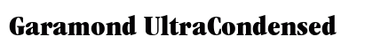 Garamond UltraCondensed Preview