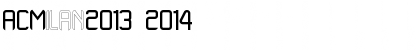 Download ACMilan2013-2014 Font Download ACMilan2013-2014 Font