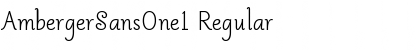Download AmbergerSansOne1 Font