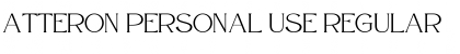 Download Atteron Personal Use Font Download Atteron Personal Use Font