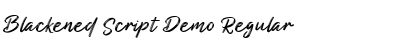 Download Blackened Script Demo Font