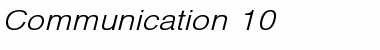 Download Communication 10 Font