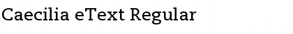 Download Caecilia eText Regular Font