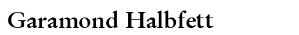 Garamond Halbfett Preview