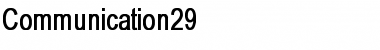 Download Communication29 Font