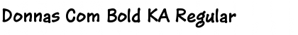 Download Donnas Com Bold KA Regular Font