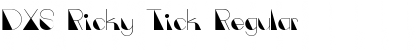 DXS Ricky Tick Font