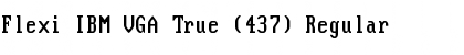 Download Flexi IBM VGA True (437) Regular Font