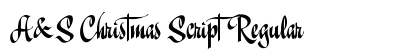 A&S Christmas Script Regular Font A&S Christmas Script Regular Font Preview