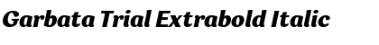 Download Garbata Trial Extrabold Italic Font