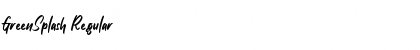 Download GreenSplash Font