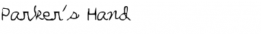 Download Parker's Hand Font Download Parker's Hand Font