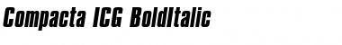 Download Compacta ICG BoldItalic Font