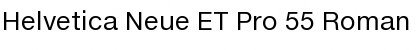 Download Helvetica Neue ET Pro 55 Roman Font