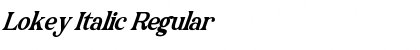 Download Lokey Italic Regular Font Title Preview
