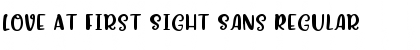 Download Love At First Sight Sans Regular Font Title Preview