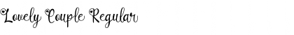 Download Lovely Couple Regular Font Title Preview