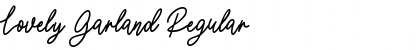 Download Lovely Garland Regular Font Title Preview