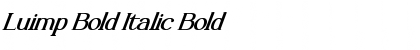 Download Luimp Bold Italic Bold Font Title Preview