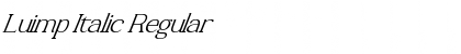 Download Luimp Italic Regular Font Title Preview