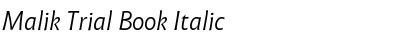 Download Malik Trial Font